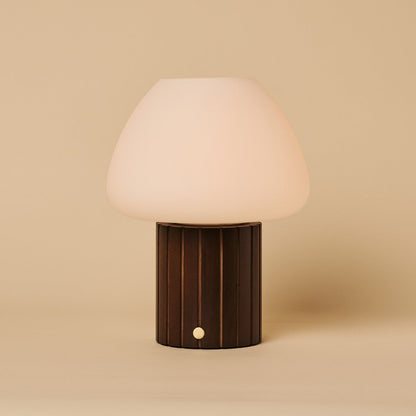 Dark Brown Rechargeable Table Lamp | Modular Lampshade, Dimmable & 3 Light Colors
