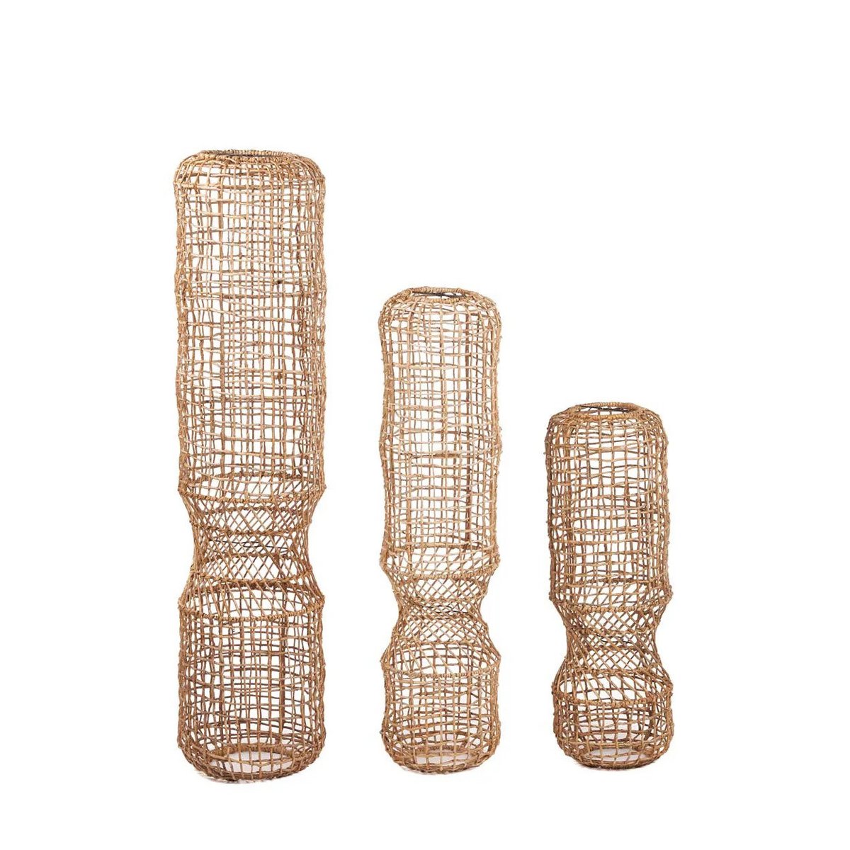 Banana Leaf Pendant Light - Natural Woven Design, XL Size