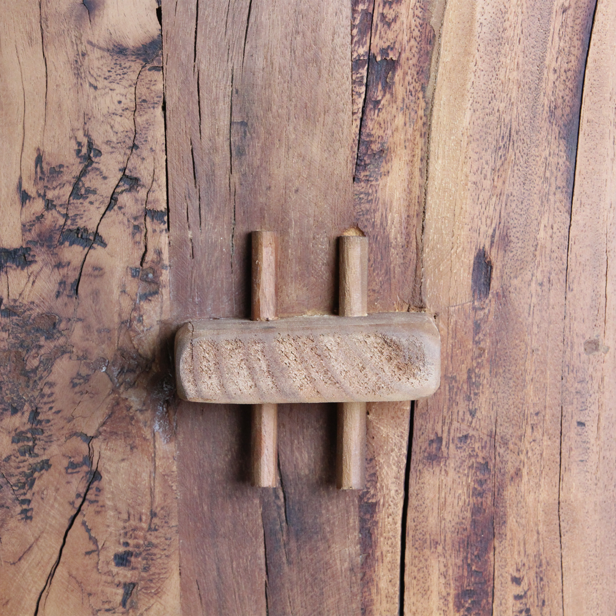 Recycled Wood 5-Shelf Rack - Farmwood Rustic Shelving Unit