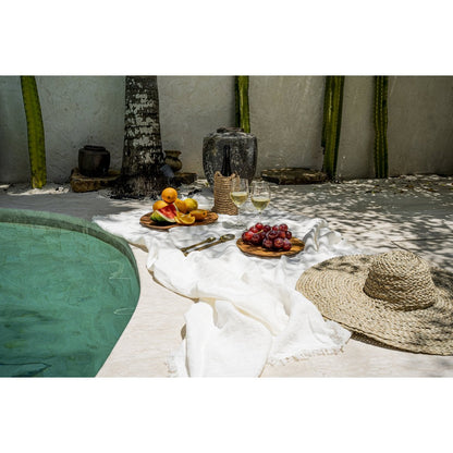 Linen Tablecloth White - 150x250
