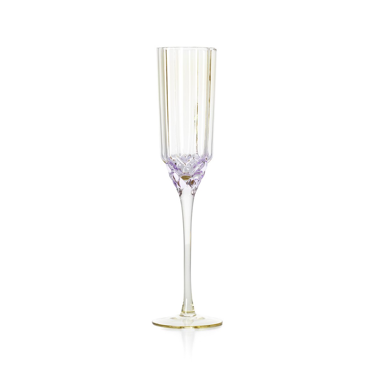Pink Champagne Flute - Elegant Recycled Glass for Rosé & Cocktails