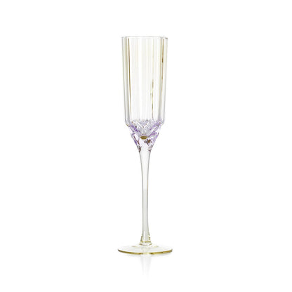 Pink Champagne Flute - Elegant Recycled Glass for Rosé & Cocktails
