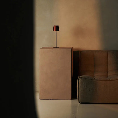 Lampe sans fil Jaspe bronze avec batterie | 3 niveaux d'éclairage et graduable