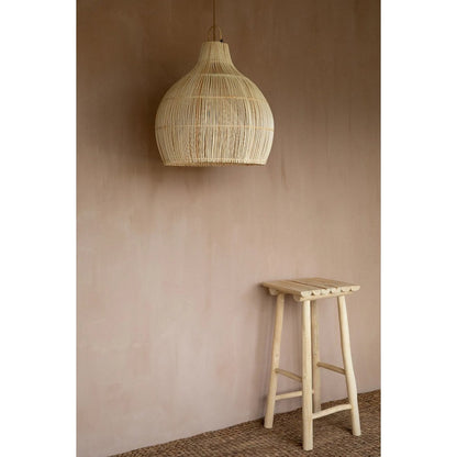 Rattan Pendant Light - Natural Woven Lobster Trap - Large