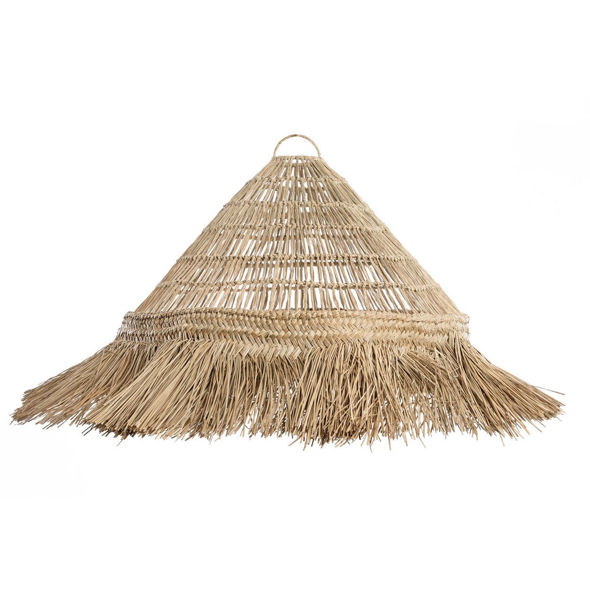 Natural Grass Pendant Light - XL Summer Vibes Sunhat Design