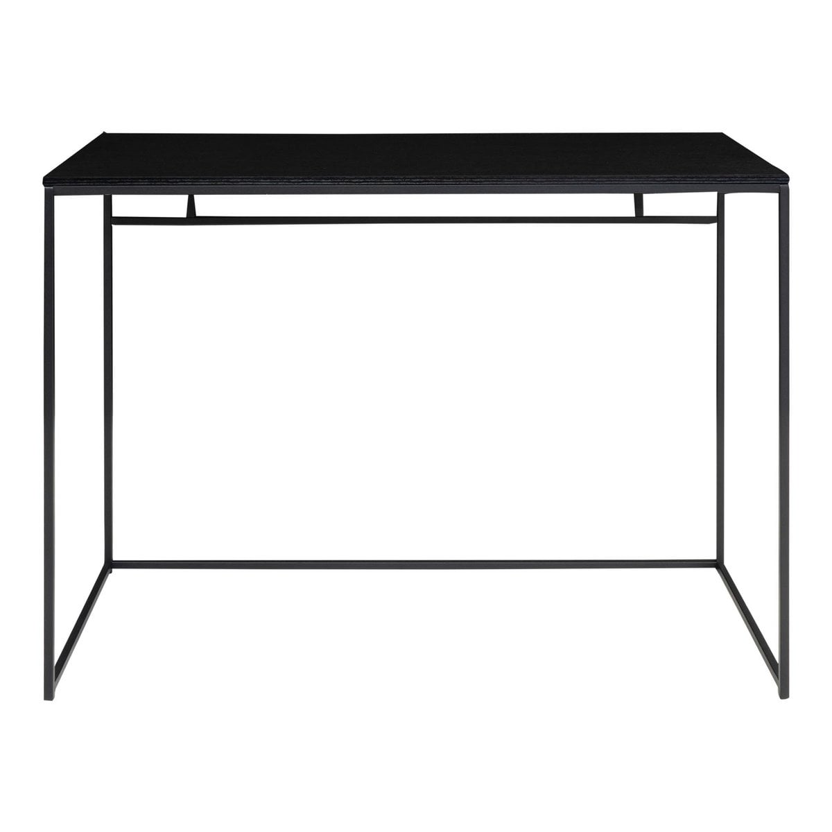 Mesa Vita - negra, acero, 100x45x75cm