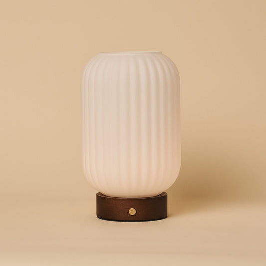 Lamp rechargeable Lilly marron unique | 3 modes d'éclairage, réglable en intensité et batterie de 100 heures