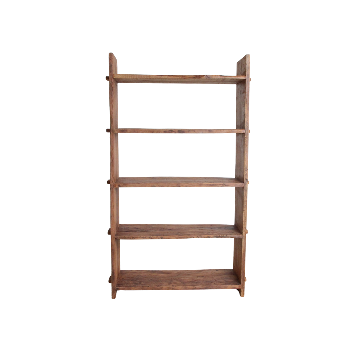 Recycled Wood 5-Shelf Rack - Farmwood Rustic Shelving Unit
