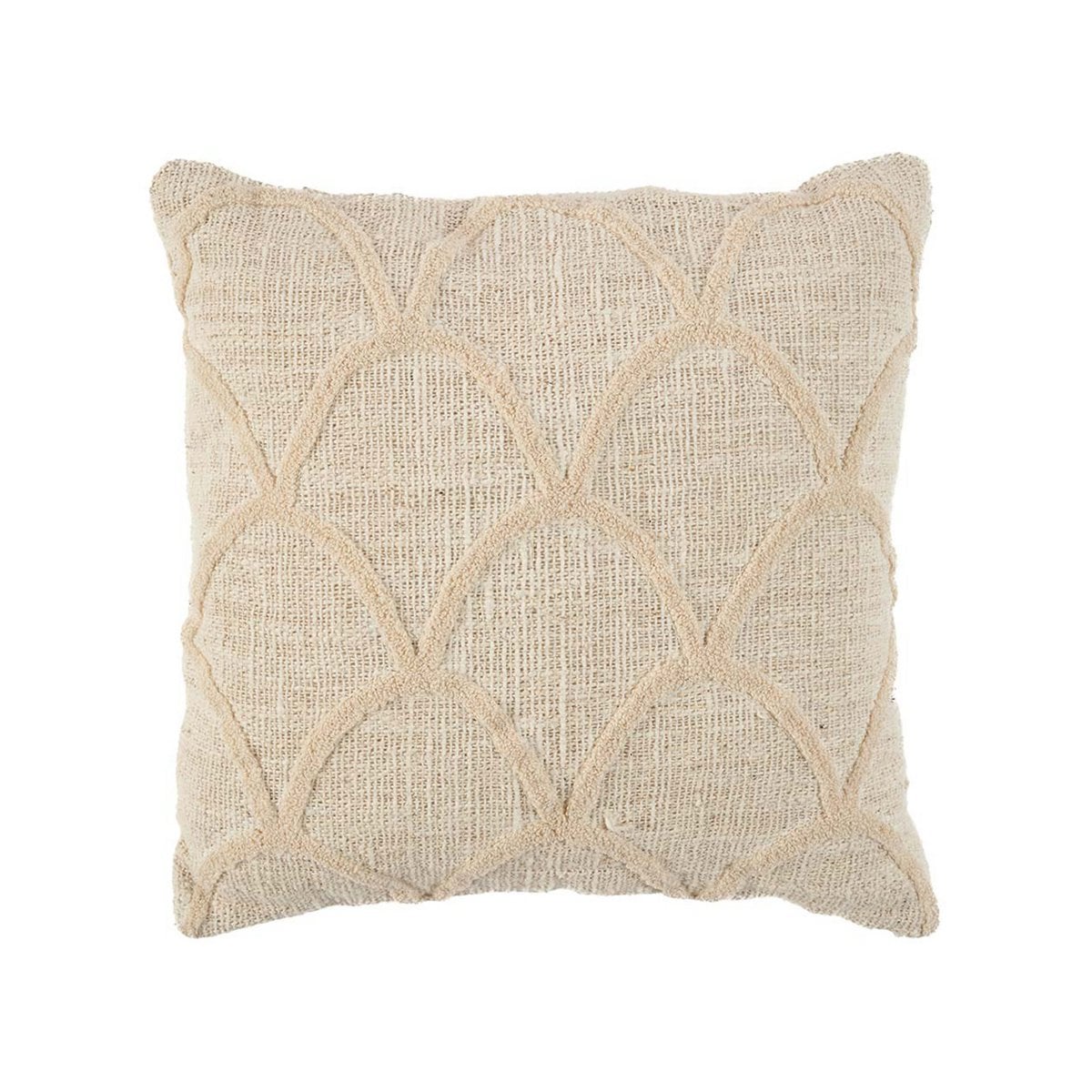 Boho Cotton Throw Cushion Cover - Natural Tribal Design, 50x50