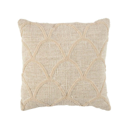 Boho Cotton Throw Cushion Cover - Natural Tribal Design, 50x50