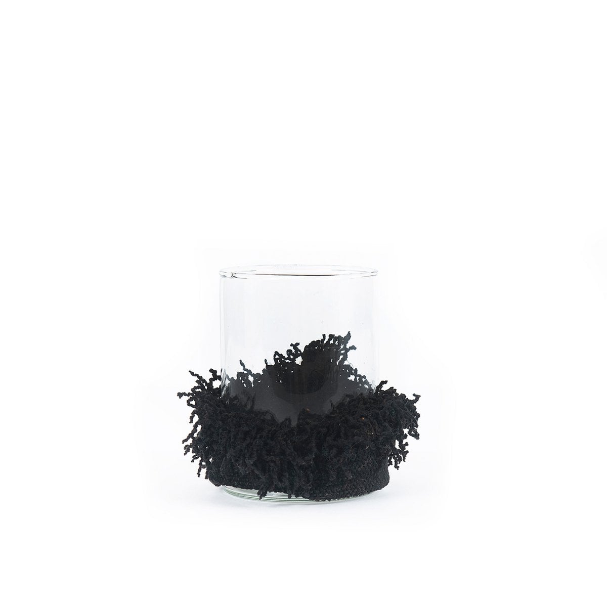 Portavelas Oh My Gee - Terciopelo Negro - M