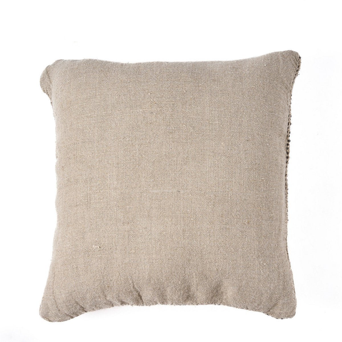 Linen Pillow Cover - The Linen Grain Black Natural