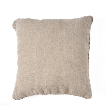 Linen Pillow Cover - The Linen Grain Black Natural