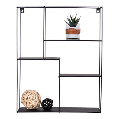 Mons Shelf - Noir, Acier, 40,5x10,5x50 cm