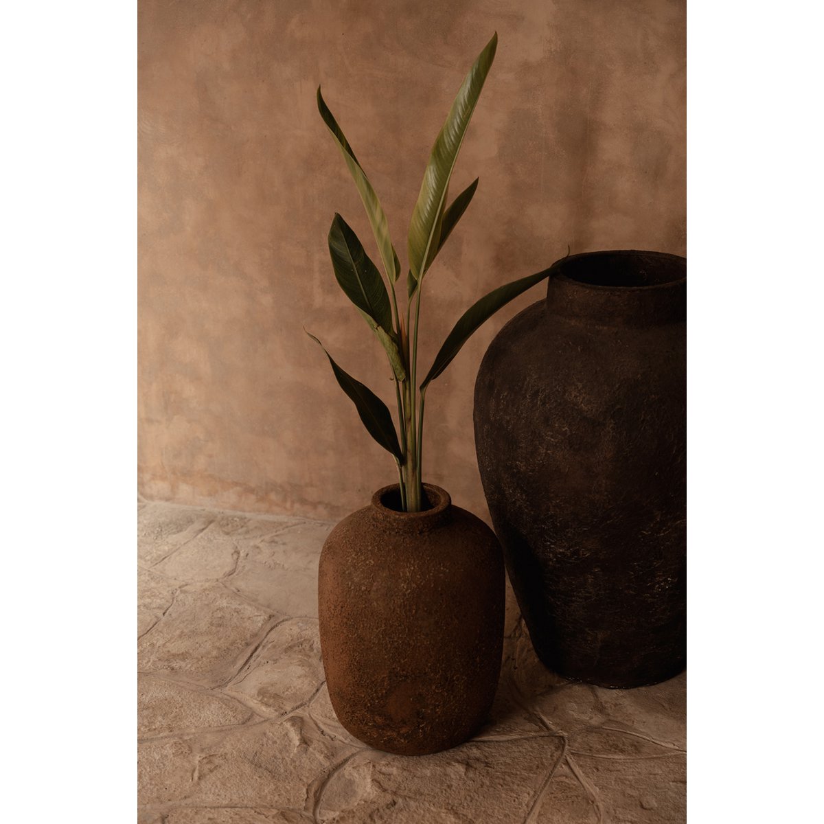 Terracotta Clay Vase - Large Decorative Sculpture