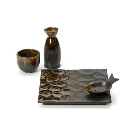 The Merapi Saké Pourer - Brown