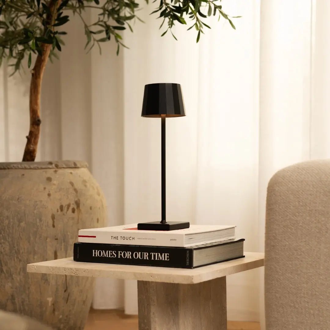 William Black Rechargeable Table Lamp | 120-Hour Battery & Dimmable