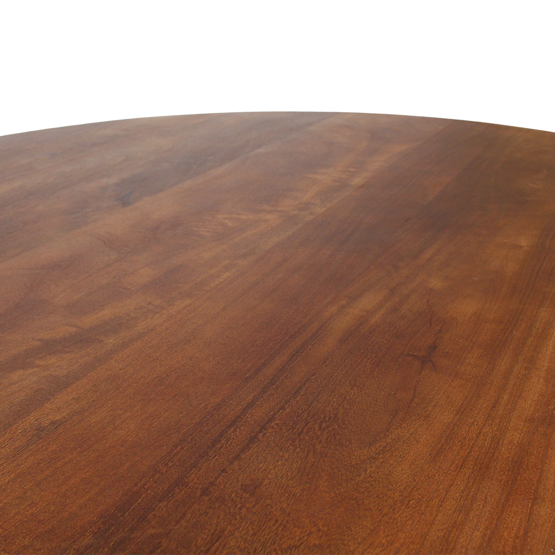 Mango Wood Dining Table - Round Bullnose Coliseo, 120 cm