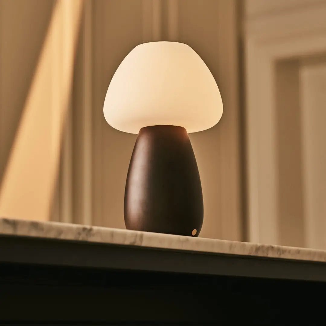 Bear Dark Brown Rechargeable Lamp | Cordless, Dimmable & Up to 100 Hours of Battery Life