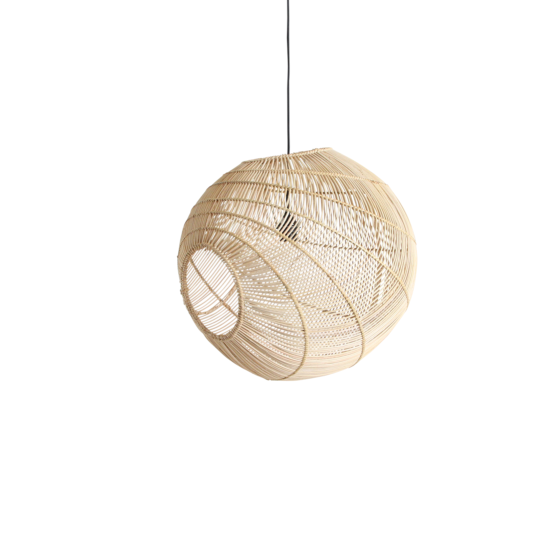 Luna Hanging lamp Sphere Naturel