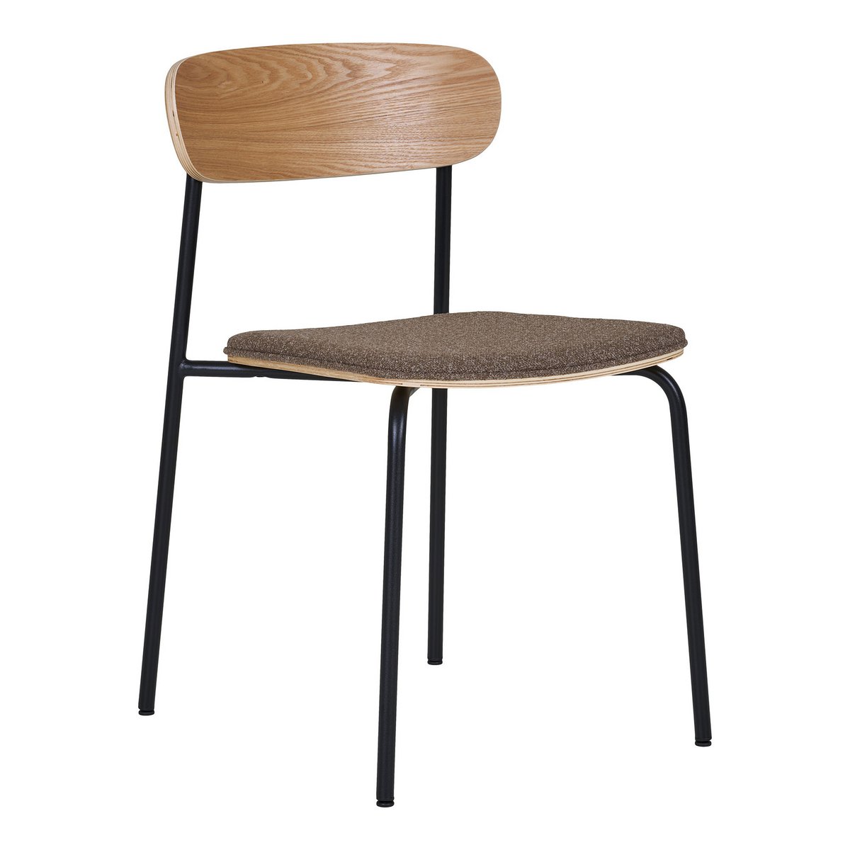 Estepona Dining Chair - Nature/Brown/Black, 51x47x77cm - Set of 2
