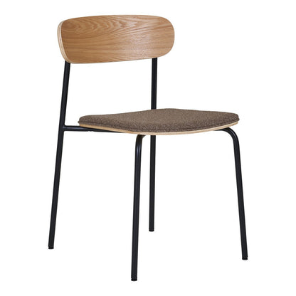 Estepona Dining Chair - Nature/Brown/Black, 51x47x77cm - Set of 2