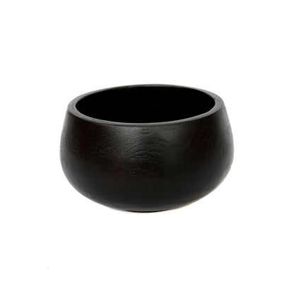 Teak Wood Bowl - Black Decorative Bowl for Home Decor & Jewelry