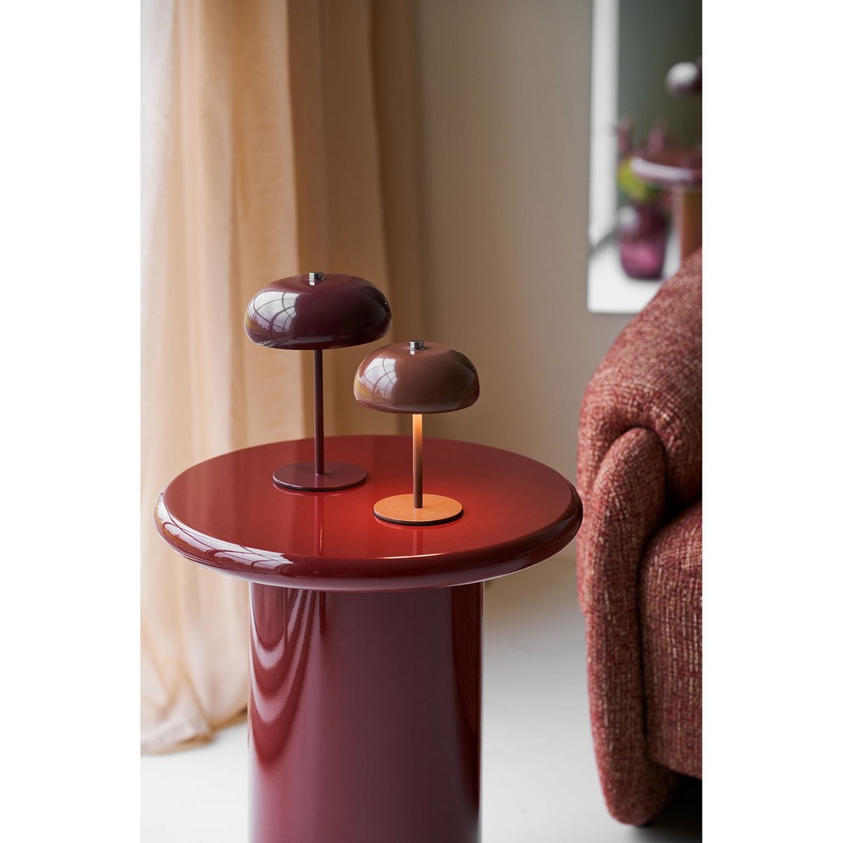 Side Table Bordeaux - Modern Accent Table, ø45x50 cm