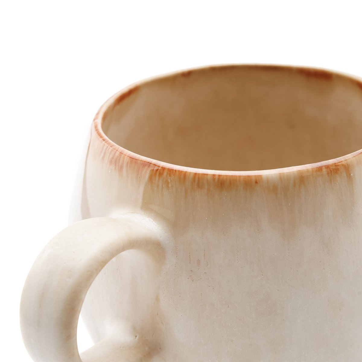 Large Ceramic Coffee Mug - Cascais Artisan Mug with Unique Glaze