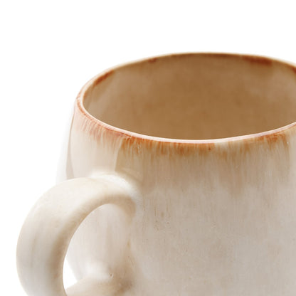 Large Ceramic Coffee Mug - Cascais Artisan Mug with Unique Glaze