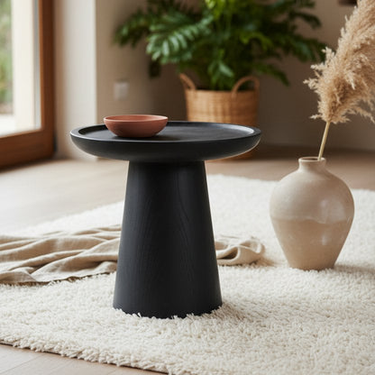Teak Side Table - Nero Dusk Sustainable Modern Accent Table