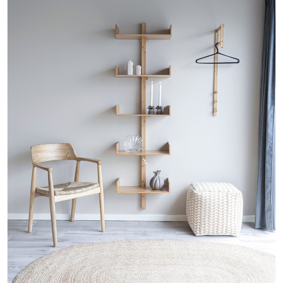 Bamboo Clothes Rack - Natural Finish | Sustainable Clothing Storage