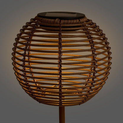 Carlisle Lamp, rechargeable with integrated solar panel, nature