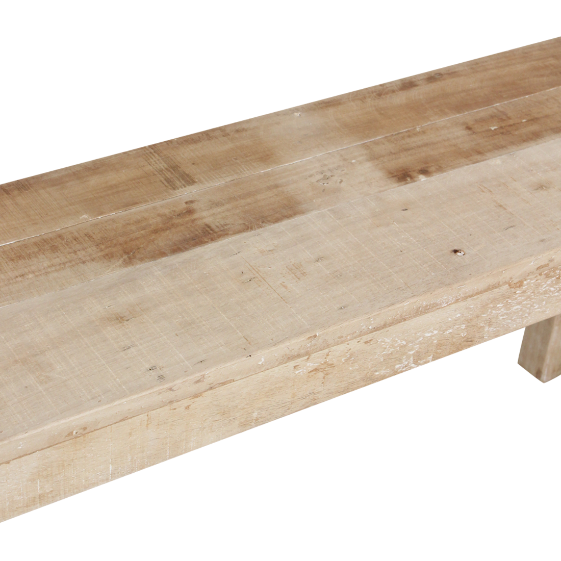 Limewash Folding Dining Bench – Rustic Seating, 120/160 cm