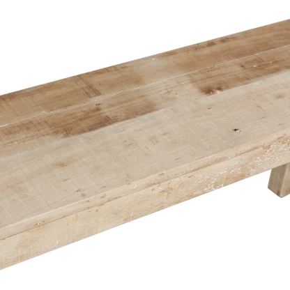 Limewash Folding Dining Bench – Rustic Seating, 120/160 cm