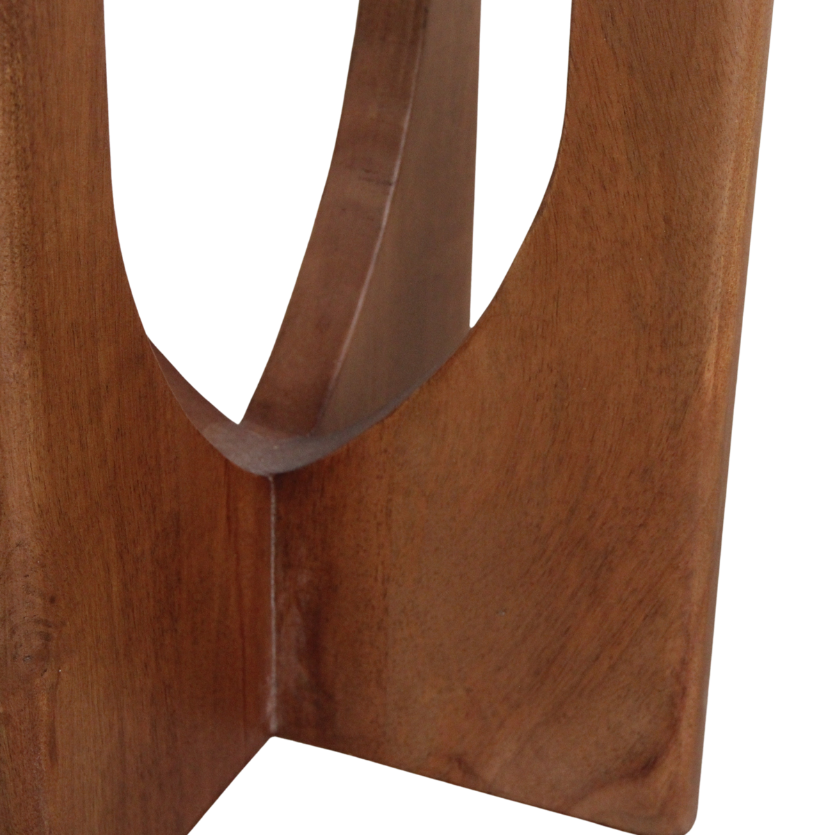 Black Marble Side Table – Mango Wood Base, Modern Accent