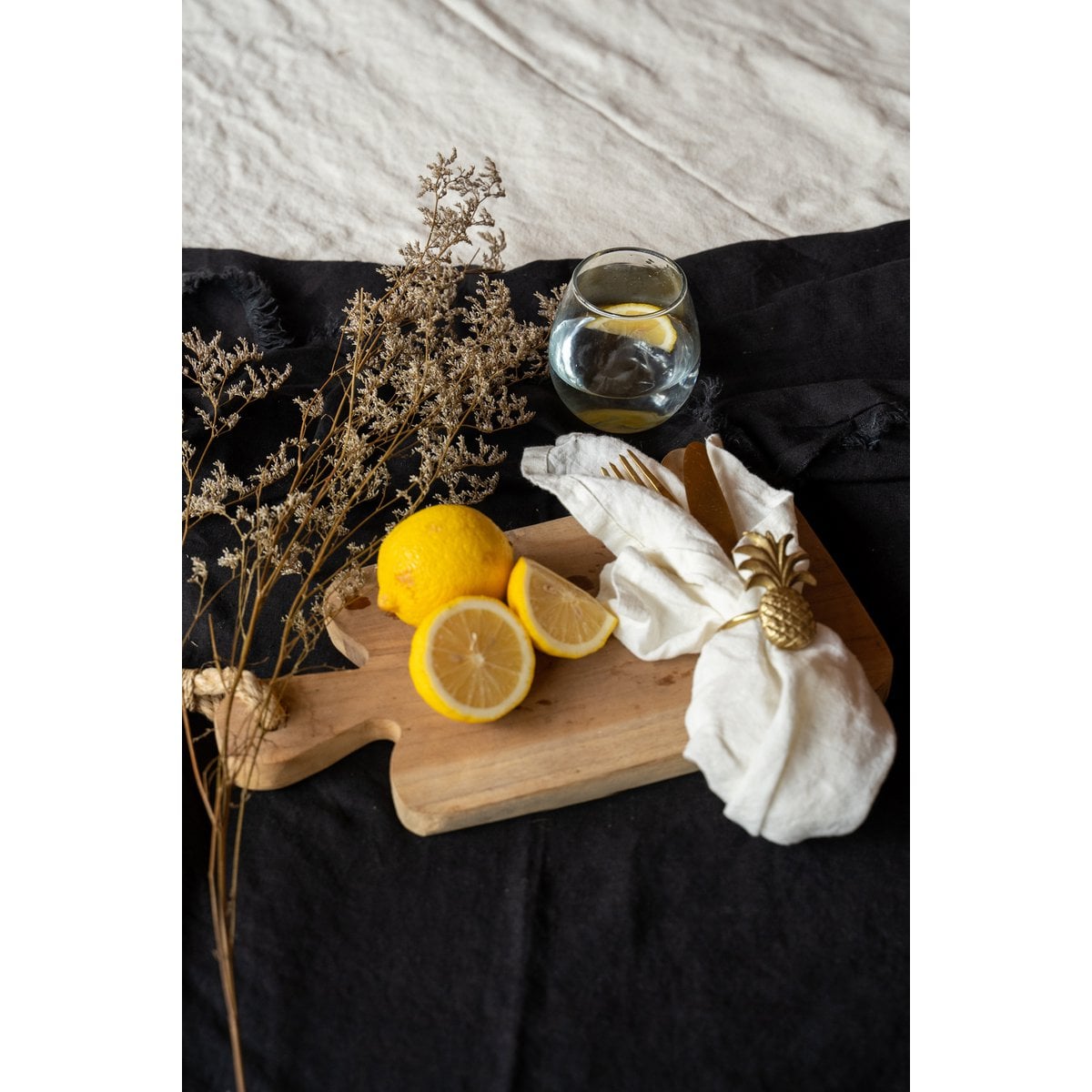 Linen Napkin - Soft White Handcrafted Cloth for Dining, 45x45 cm