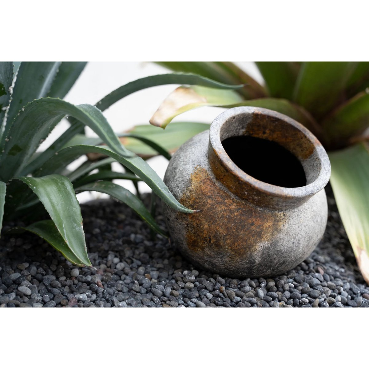 Antique Grey Vase - Small Funky Nordic-Style Accent Piece