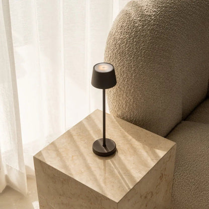 Vondel Mini Mocha Brown Cordless Lamp | Dimmable & Perfect for Hospitality Industry