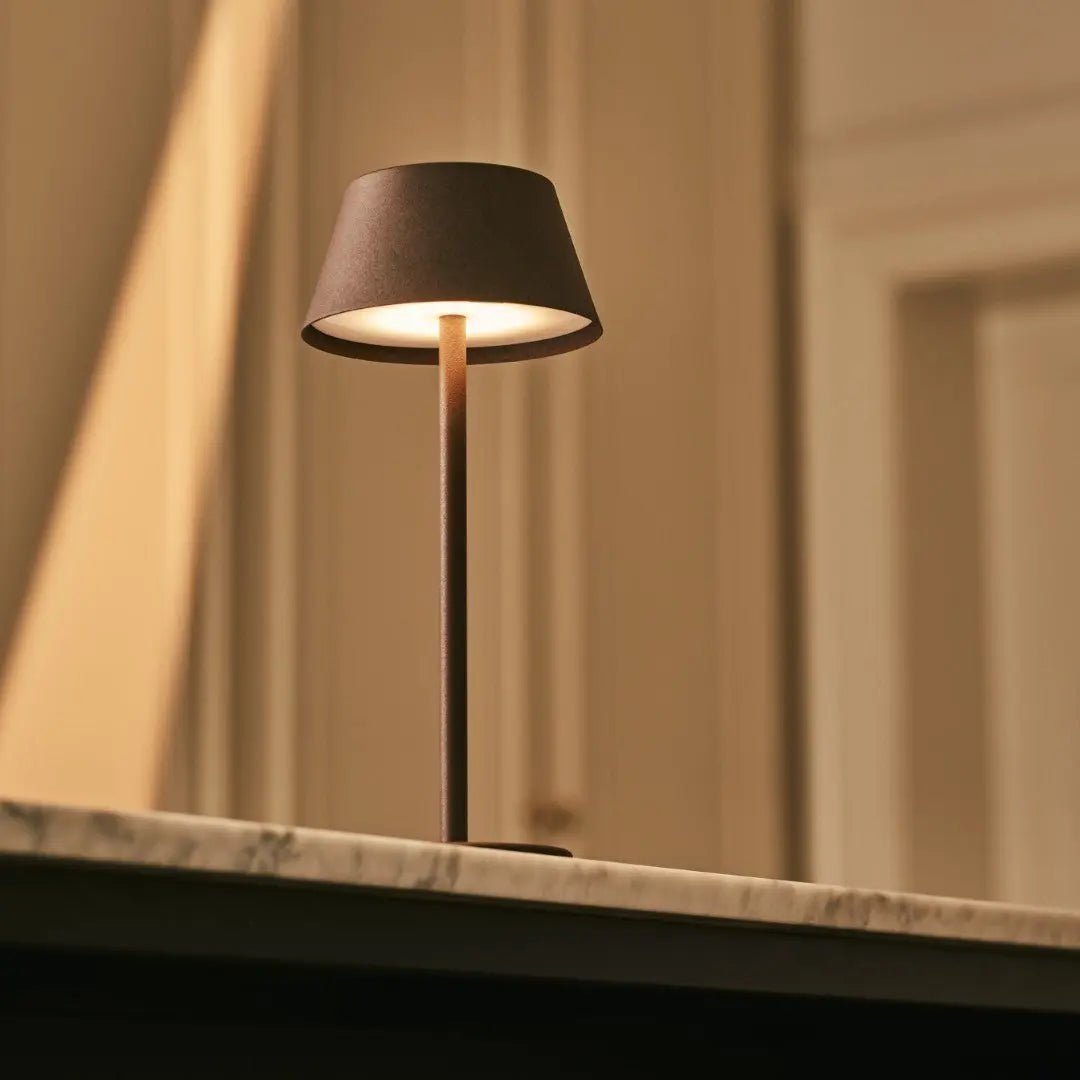 Milou Mocha Brown Table lamp without cable | Modern, Design & 3 Light modes