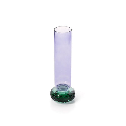 Glass Vase Violet Quartz – Sculptural Recycled Glass Vase