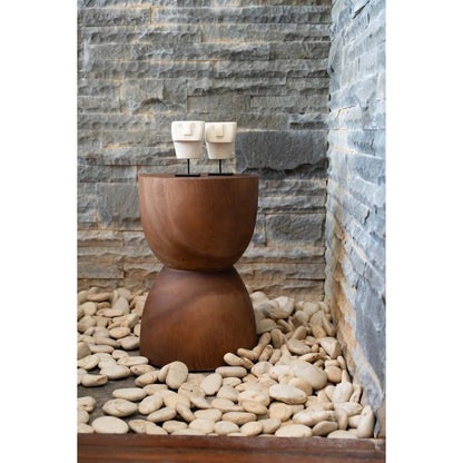 Sumba Stone Statue on Stand - Hand Carved Indonesian Decor
