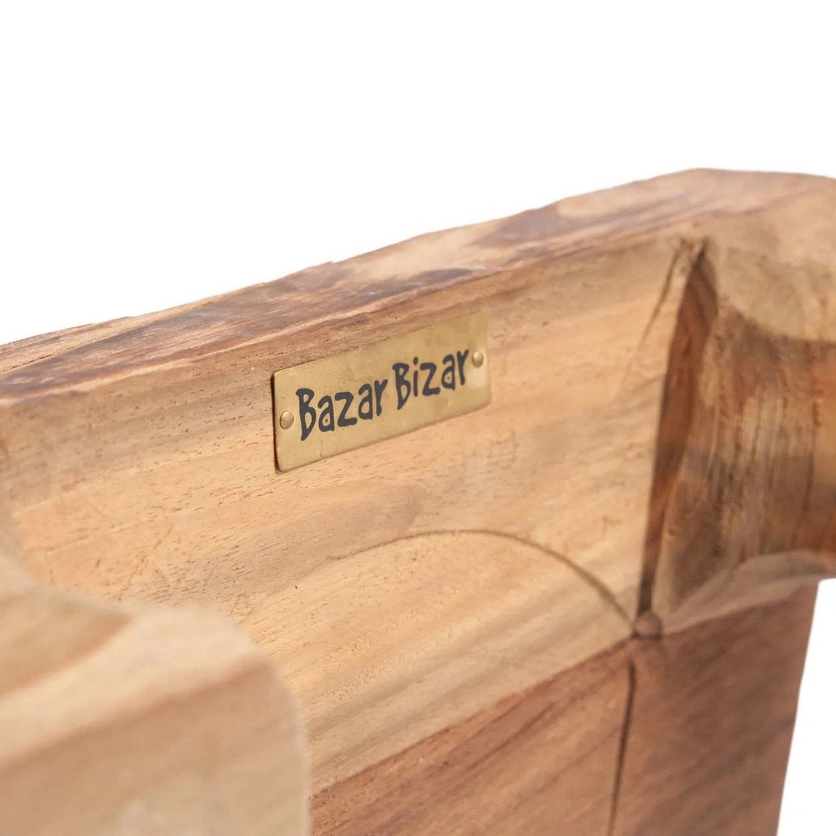 Serveringsbricka i teak - Naturlig finish