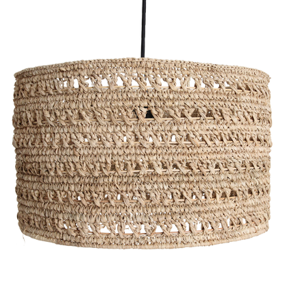 Seagrass Hanging Lamp - Natural Woven Pendant Light, Large