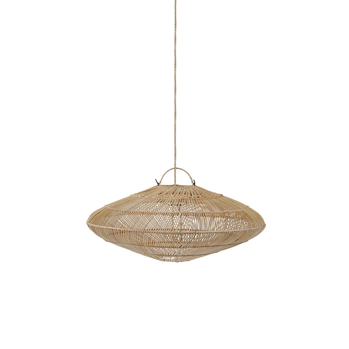 Rattan Pendant Light - Natural Macaron Style, Medium