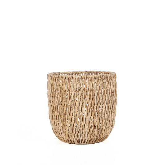 Bazar Bizar Living Καλάθι Αποθήκευσης Φύλλων Μπανάνας Χειροποίητο S Natural