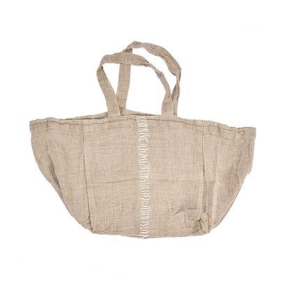 Linen Tote Bag - Natural Fabric Shopper