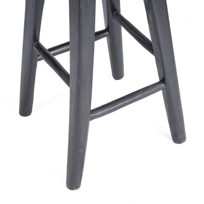 Bar Stool Mango Wood Black – The Tala Minimalist Counter Height