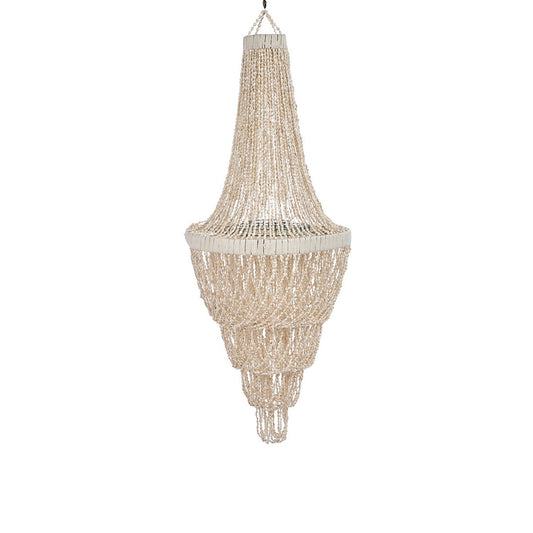 Shell Chandelier - Ocean Tower Natural Ceiling Light, Large