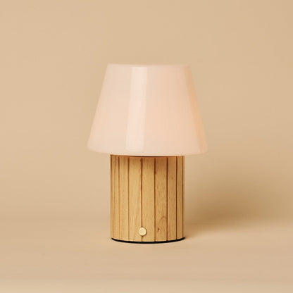 Lex Light Brown Rechargeable Table Lamp | Stylish, Cordless & 3 Light Modes